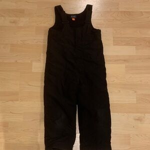 Kids Black snow overalls 5T size